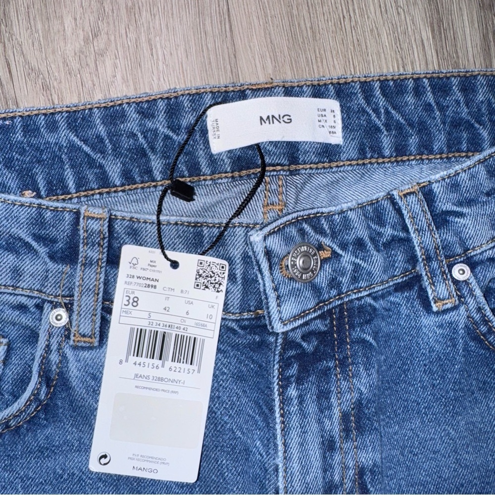 MANGO/MNG Mid-Rise Straight With Slit - Picture 6 of 9